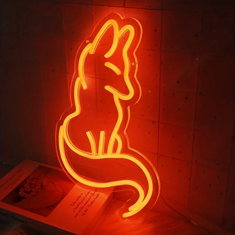 Fox Neon Sign Light