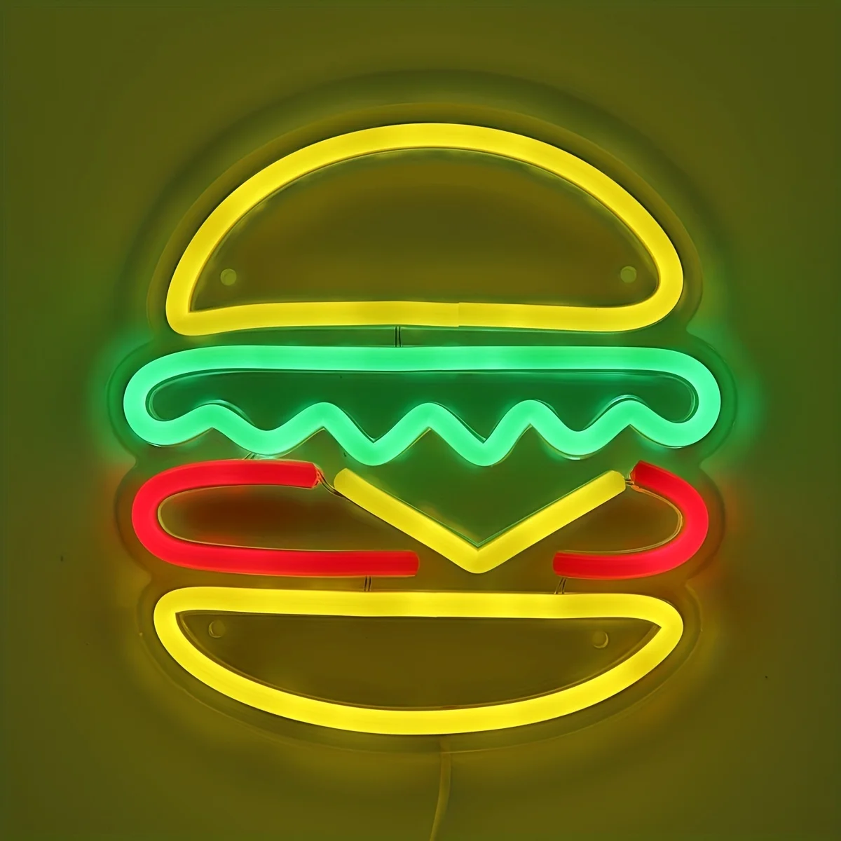 Hamburger Neon Sign