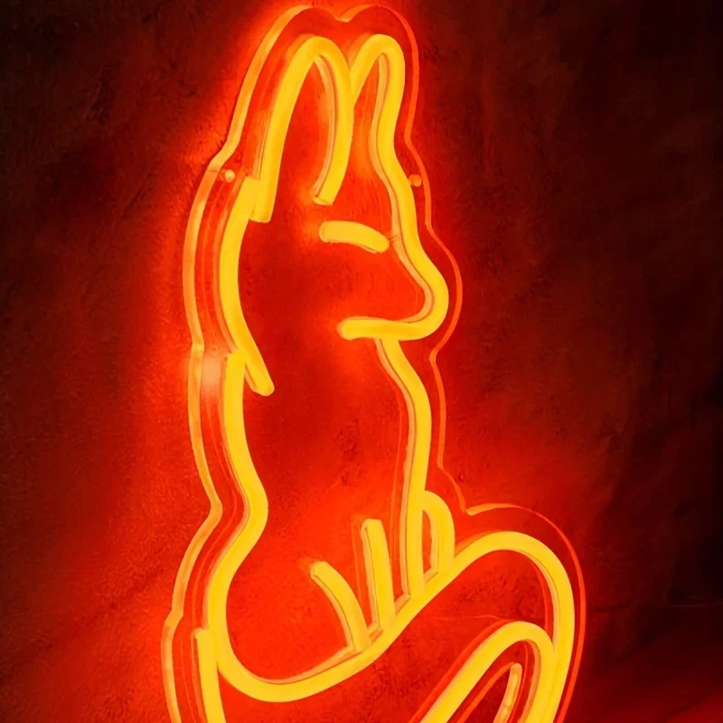 Fox Neon Sign Light