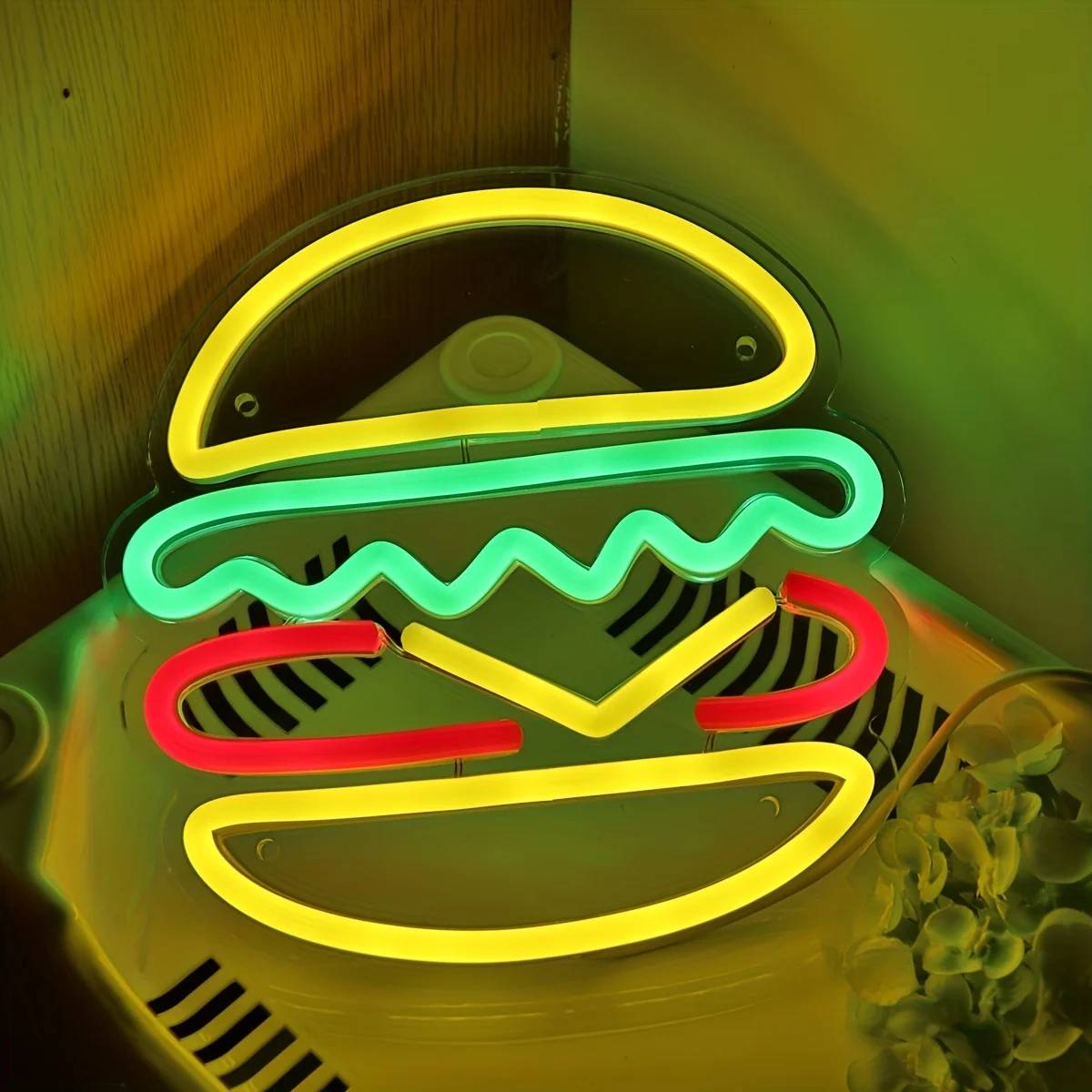 Hamburger Neon Sign